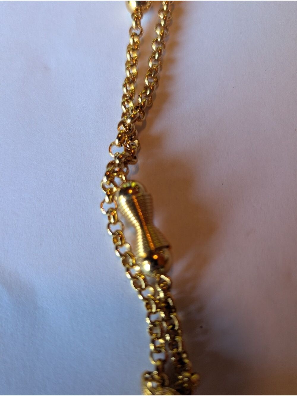 Monet Gold Woven Orb Pendant Necklace - Picture 4 of 6